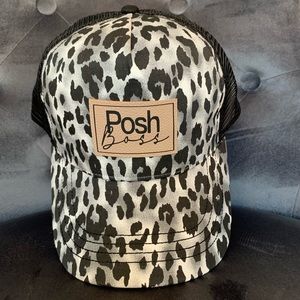 Posh Boss Leopard Hat
